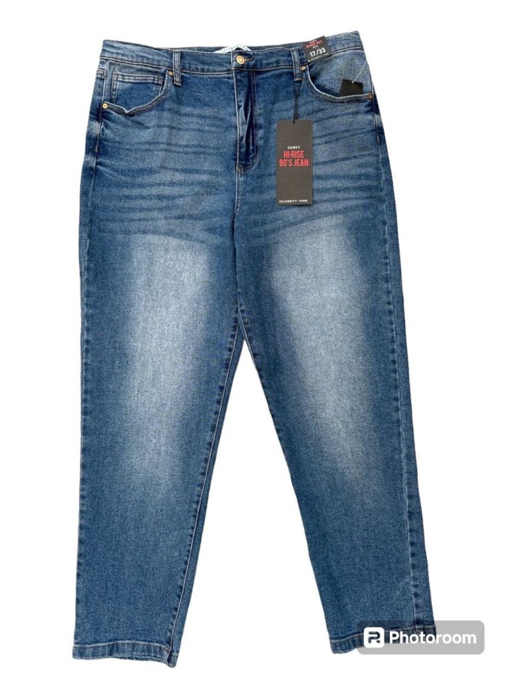Brand new Women's Celebrity Pink Curvy Hi-Rise 90's Jean | Size 17/33 | NWT